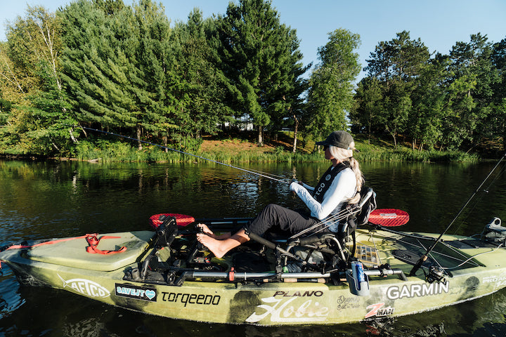 best beginner kayak with fishing pole Rocket 13.8ft Tandem Prop Drive | Modular | Reel Yaks Hornet / in 8 3 sections Fishing Tackle Kayak Fishing Setup