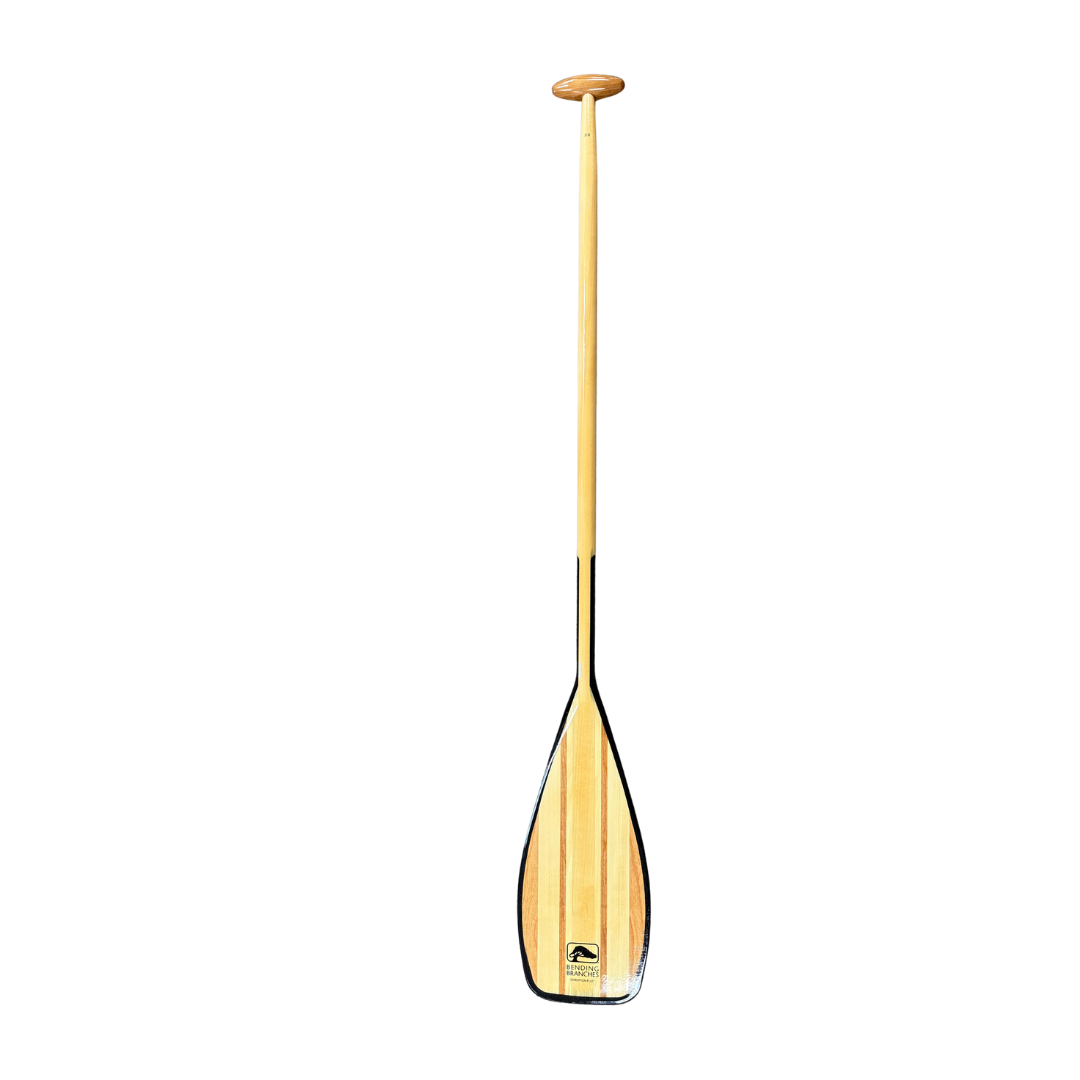 Expedition Plus wooden canoe paddle full paddle blade to grip from the front - new
