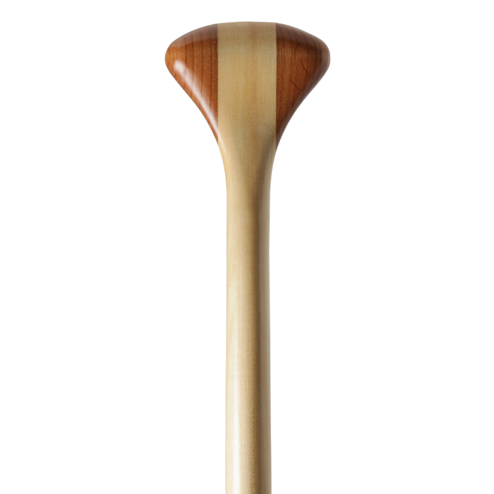 Catalyst ST wooden canoe paddle grip from the front