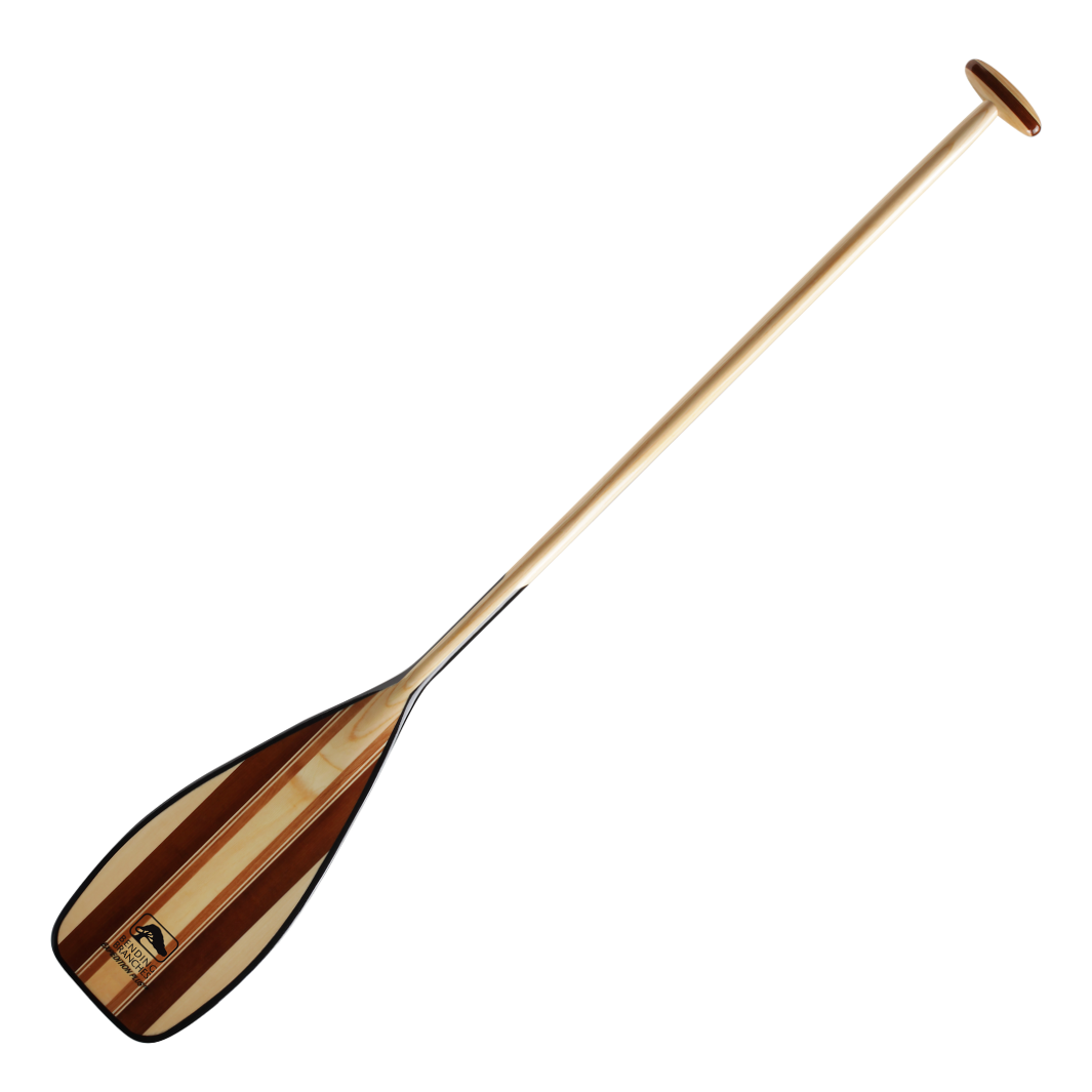 Expedition Plus wooden canoe paddle full paddle blade to grip from the front