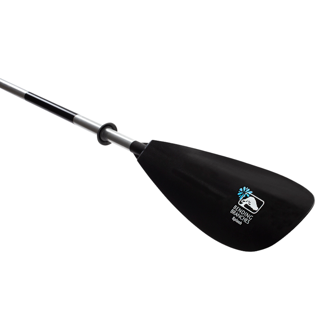 Splash blade angled diagonally